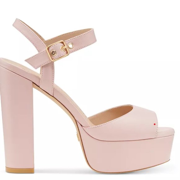 Stuart Weitzman Women\'s Ryder 95 High Heel Platform Sandals in a Size 5.5 main image 2
